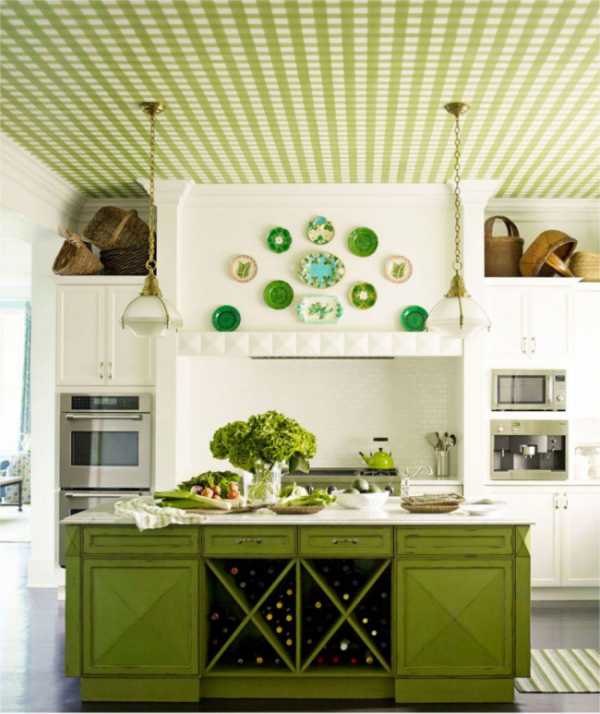 На потолок на кухни обои – реальные фото дизайна интерьера кухни и столовой