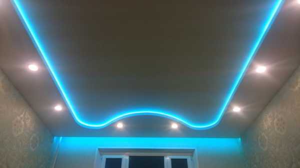 Натяжной потолок с подсветкой парящий – выбор профиля и монтаж своими руками