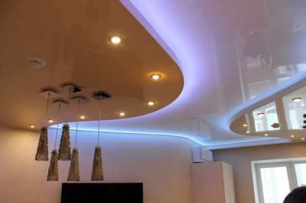 Натяжной потолок с подсветкой парящий – выбор профиля и монтаж своими руками