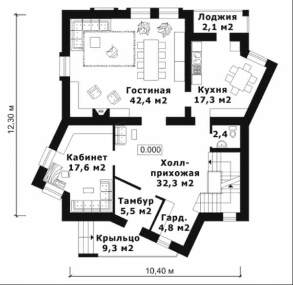 Одноэтажные дома 12 на 10 – лучшие проекты дома с тремя спальнями размером 8 на 9 и 10 на 12 и гаражом, дизайн интерьера коттеджа площадью 100 кв. м