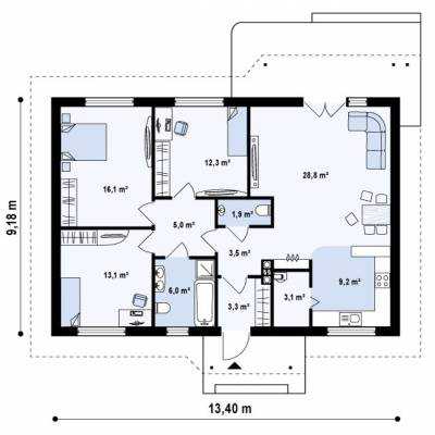 Одноэтажный дом с тремя спальнями – Проект одноэтажного дома с тремя спальнями. Что учитывать при проектировании одноэтажного дома с тремя спальнями?