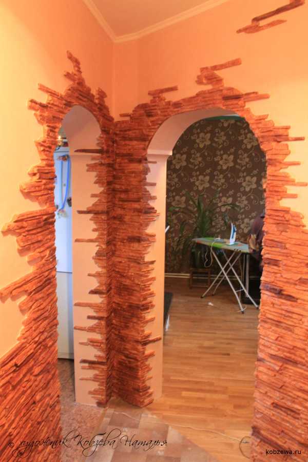 Отделка декоративным камнем коридора – внутренняя отделка искусственным гибким и диким камнем в коридоре, варианты дизайна стен