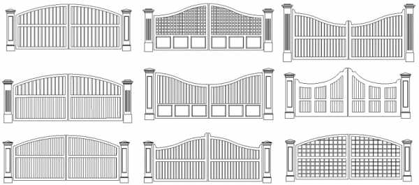 Откатные ворота для частного дома – красивые калитки для частного дома и дачи, универсальные въездные модели, виды заборов