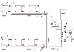 Отопление в двухэтажном частном доме схема – Схема отопление в двухэтажном частном доме – Отопления двухэтажного дома с принудительной циркуляцией своими руками: схема, проектирование