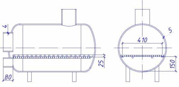 Печь банная из трубы – Горизонтальные и вертикальные банные печи из трубы 530: чертежи, видео инструкция, изготовление своими руками |