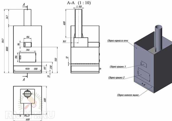 Печь банная самодельная – металлическая банная печь своими руками, печка из металла, чертежи, как сделать из железа, как построить, размеры железных банных печей, фото и видео