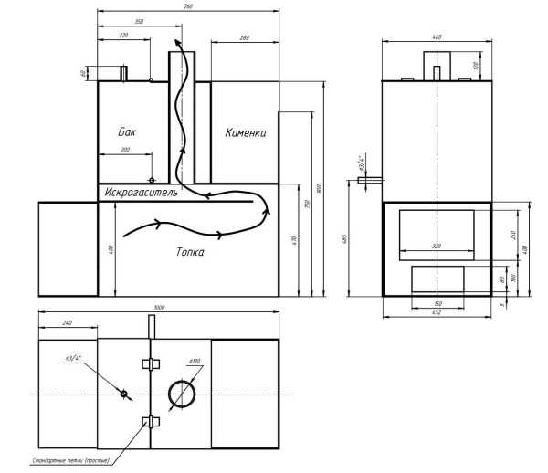 Печь банная самодельная – металлическая банная печь своими руками, печка из металла, чертежи, как сделать из железа, как построить, размеры железных банных печей, фото и видео