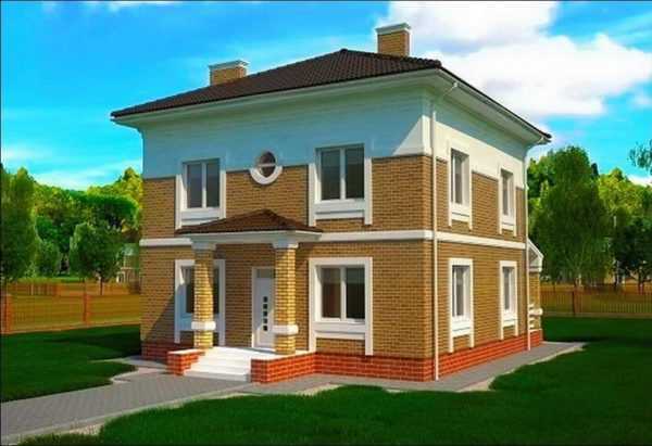 План дома 10 на 10 двухэтажный – Проекты двухэтажных домов 10 на 10 м