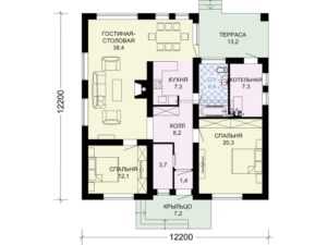 План дома 12 на 12 – Проекты домов 12 на 10 в один этаж. Дом 12 на 10 м в 1 этаж. Проекты домов 12х10 одноэтажные