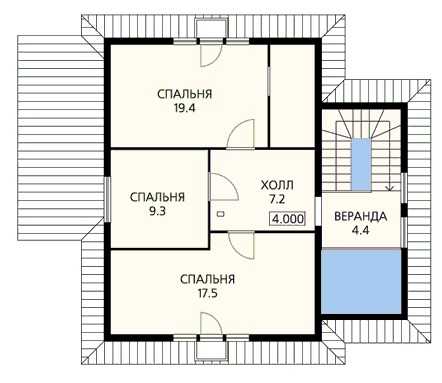 План дома 9 на 11 – Проекты домов 9 на 11 метров, 9х11