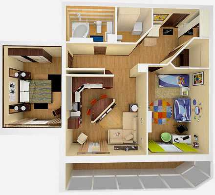 План квартиры сверху – Примеры планировки квартир, схемы, планы, 3d