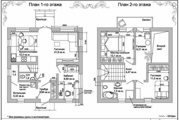 Планировки домов частных двухэтажных – интерьер частного двухэтажного загородного дома с мансардой, проекты коттеджей с двумя этажами