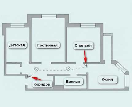 Подключение перекидного выключателя – Проходной выключатель - схема подключения. Подробная инструкция подключения двухклавишных и трехклавишных проходных выключателей. Видео