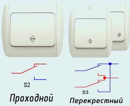 Подключение перекидного выключателя – Проходной выключатель - схема подключения. Подробная инструкция подключения двухклавишных и трехклавишных проходных выключателей. Видео