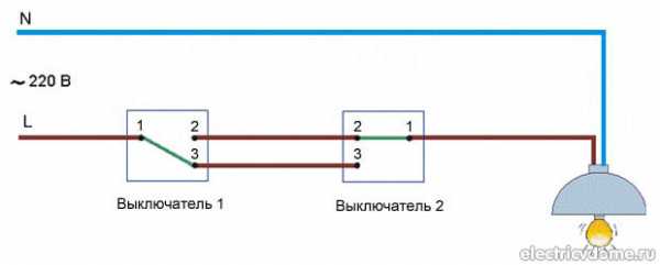 Подключение перекидного выключателя – Проходной выключатель - схема подключения. Подробная инструкция подключения двухклавишных и трехклавишных проходных выключателей. Видео