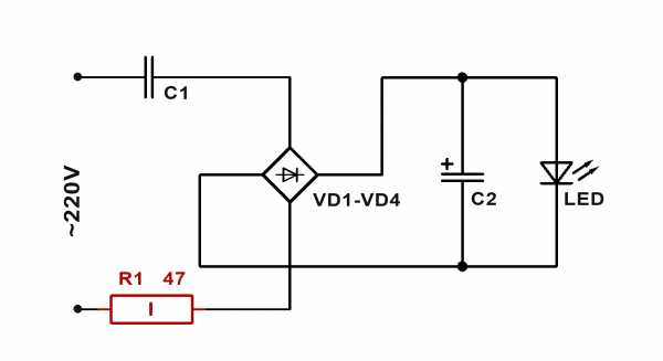 Подключение светодиодных ламп 220в схема – Простейшие схемы подключения светодиодов в 220 вольт без драйвера (самое простое питание светодиода от сети напряжением 220В)