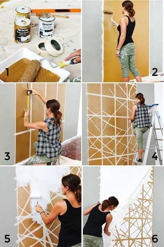 Покраска стен варианты – фото интересных решений в интерьере, советы по подготовке стен, выбору краски, цвета, вариантов дизайна