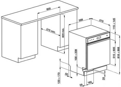 Посудомойка размеры для встраивания – Посудомоечные машины - размеры и габариты