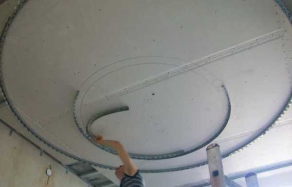 Потолки из гипсокартона двухуровневые полукругом – Двухуровневые потолки из гипсокартона своими руками, монтаж 2х уровневой конструкции: инструкция, фото и видео-уроки