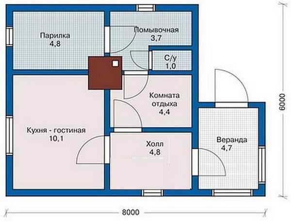 Проект бани 6 на 8 с мансардой бесплатно чертежи и фото – Проекты бань 6х8 с мансардой