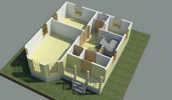 Проект дома 8 на 8 с отличной планировкой с мансардой – проект двухэтажного коттеджа 10х8 с отличным расположением комнат, модный дизайн 2-этажного жилья