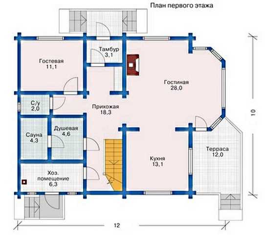 Проект дома двухэтажного 10х10 – Планировка двухэтажного дома 6х8, 8х8, 9х9, 10х10, 6х6, 7х8, 6х9 и других размеров с мансардой и без нее