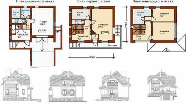 Проект дома одноэтажного с цоколем – Проекты домов с цокольным этажом - лучшие цены на готовые проекты домов в России