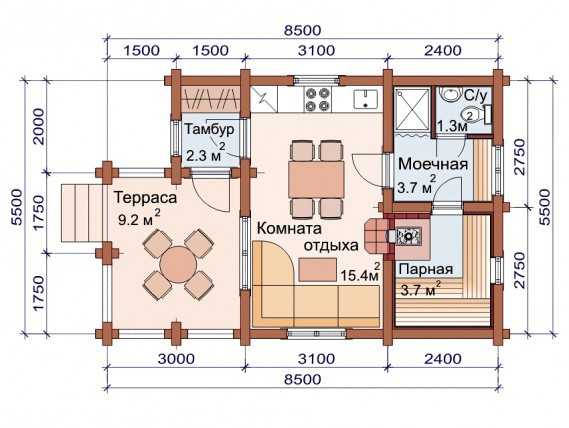 Проекты бань и домов – баня - проекты (92 фото): баня под одной крышей с гаражом размером 6х8, одноэтажные и двухэтажные пристрои с бильярдом