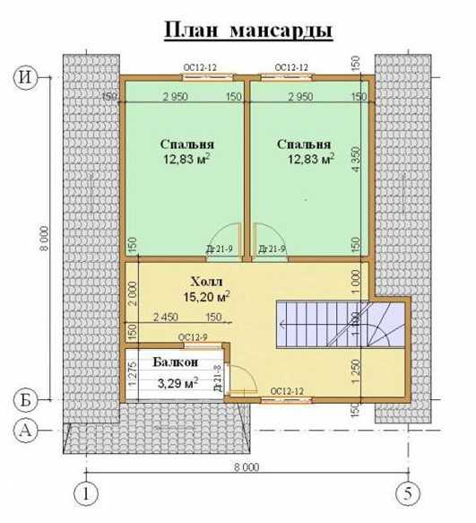 Проекты домов 9 на 8 с мансардой из бруса – Дом из бруса 8х9 с мансардой. 131 м2 – цена, характеристики, комплектация