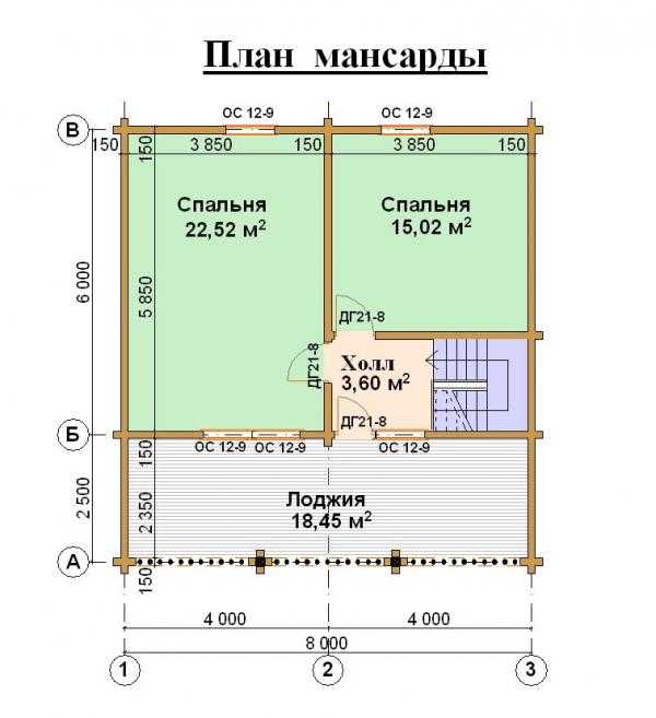 Проекты домов 9 на 8 с мансардой из бруса – Дом из бруса 8х9 с мансардой. 131 м2 – цена, характеристики, комплектация