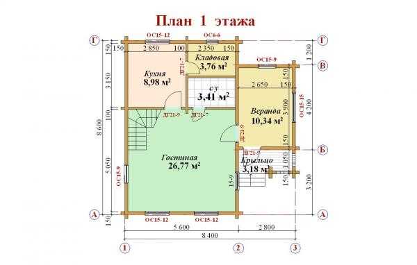 Проекты домов 9 на 8 с мансардой из бруса – Дом из бруса 8х9 с мансардой. 131 м2 – цена, характеристики, комплектация