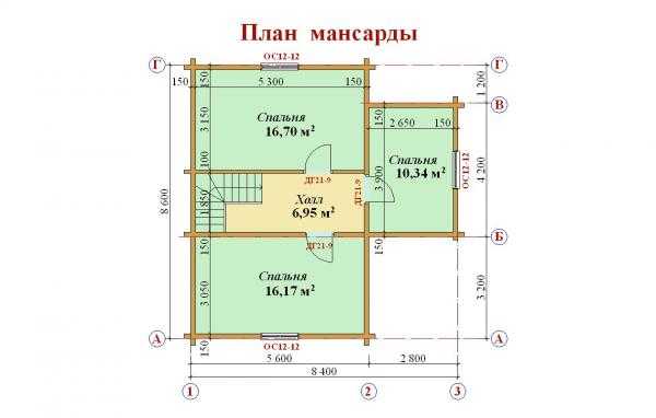 Проекты домов 9 на 8 с мансардой из бруса – Дом из бруса 8х9 с мансардой. 131 м2 – цена, характеристики, комплектация