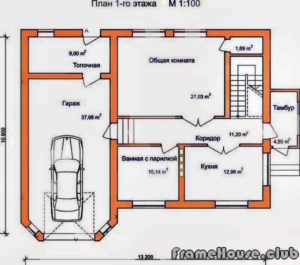 Проекты одноэтажных домов из бруса с гаражом бесплатно чертежи и фото – Одноэтажные дома с гаражом, проекты и планировки