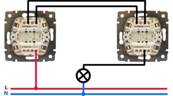 Проходной двухклавишный переключатель схема – Двухклавишные проходной выключатель: схема и инструкция подключения