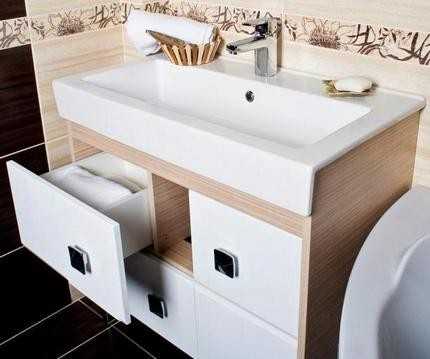 Раковина под тумбу для ванной – тумбочка или шкаф под умывальник в ванную комнату, напольные варианты, как сделать своими руками