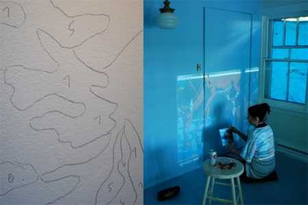 Рисование на стене – техника нанесения краски, инструменты для проведения работ, фото различных вариантов настенных рисунков, сакура, видео мастер класс