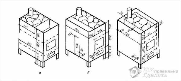 Самодельные печи из металла для бани – Самодельные печи для бани из металла чертежи