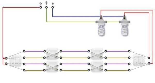 Схема выключателя на два выключателя – Схема подключения двойного проходного выключателя на две лампочки. Схема проходного выключателя с двух мест: удобство использования