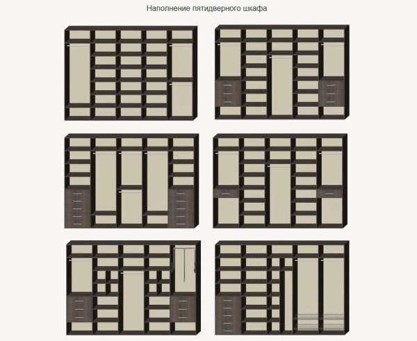 Шкаф купе встроенный в спальне – внутреннее наполнение и другие детали, инструкция, видео и фото