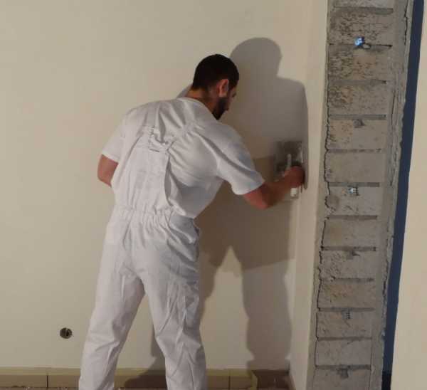 Шпаклевка краска для стен – Делаем фактурную стену из шпаклёвки-краски и декора – Ярмарка Мастеров