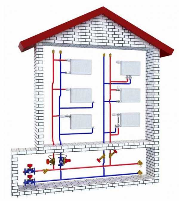 Система отопления в частном доме на два этажа – Схема отопления 2-х этажного частного дома: виды разводки, расчет