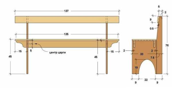 Скамейка своими руками со спинкой чертежи – Как сделать скамейку со спинкой своими руками — пошаговая инструкция по изготовлению лавочки с фото, видео и чертежами