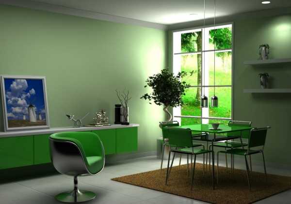 Сочетание цветов в интерьере с зеленым – фото и примеры интерьеров в зеленых тонах
