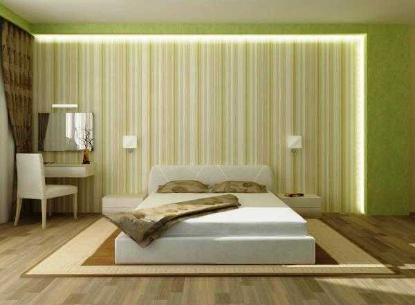 Сочетание двух видов обоев в спальне – интерьер с обоями двух видов, идеи комбинирования в дизайне 2018, подборка интересных вариантов