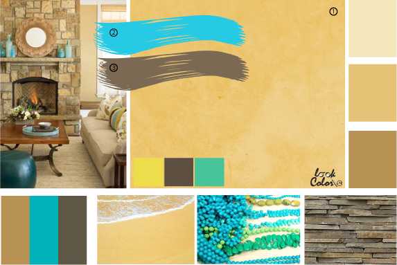 Сочетание песочный цвет – сочетание темно и светло песочного в гостиной, стены в коричневых тонах, сливочный с другими оттенками, с чем можно синий и розовый
