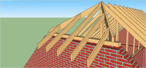 Стропильная система полувальмовой крыши – стропильная система своими руками, схема двухскатной кровли, мансардная четырехскатная крыша, расчет конструкции с фронтонами