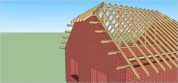 Стропильная система полувальмовой крыши – стропильная система своими руками, схема двухскатной кровли, мансардная четырехскатная крыша, расчет конструкции с фронтонами