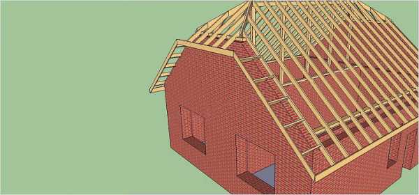 Стропильная система полувальмовой крыши – стропильная система своими руками, схема двухскатной кровли, мансардная четырехскатная крыша, расчет конструкции с фронтонами