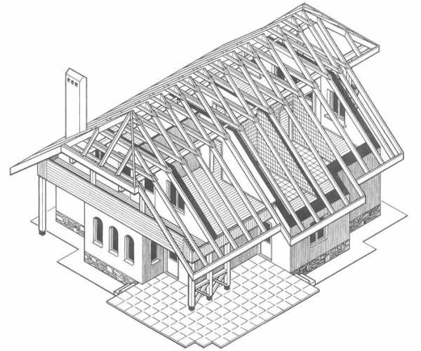 Стропильная система полувальмовой крыши – стропильная система своими руками, схема двухскатной кровли, мансардная четырехскатная крыша, расчет конструкции с фронтонами