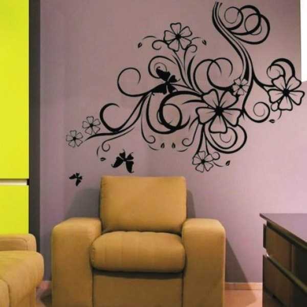 Трафареты для стен цветы распечатать бесплатно большие размеры – Готовые трафареты цветов и бабочек на стену для декора и рисования своими руками